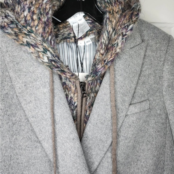 $298 Veronica Beard Sanra Alpaca Wool Blend Hoodie knit Dickey Jacket insert - Picture 11 of 16
